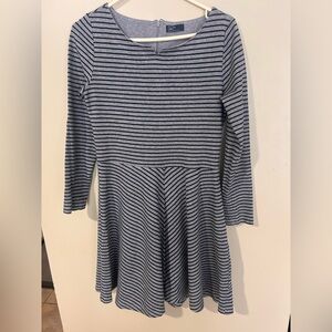 GAP Women’s Striped Black and Gray Dress